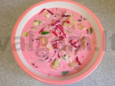 Burokėlių sriuba su antis filė ir ajranu Žingsnis 7