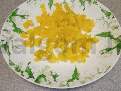 Žieminis salotas su virta jautienos liežuviu Žingsnis 1