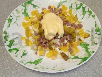 Žieminis salotas su virta jautienos liežuviu Žingsnis 5