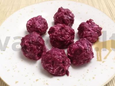 Burokėlių užkandžių rutuliukai su lydytu sūriu pagrindine nuotrauka