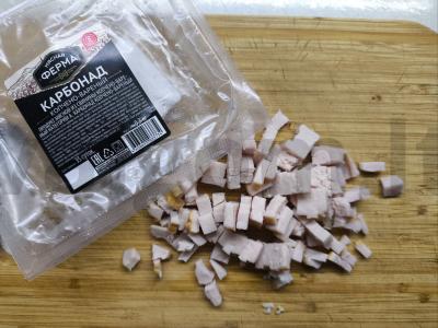 Salotas su karbonaidu, sūriu ir agurku Žingsnis 2