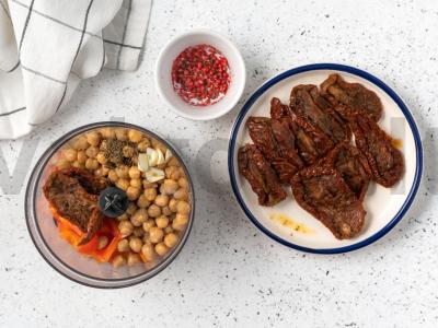 Hummusas su džiovintais pomidorais Žingsnis 3