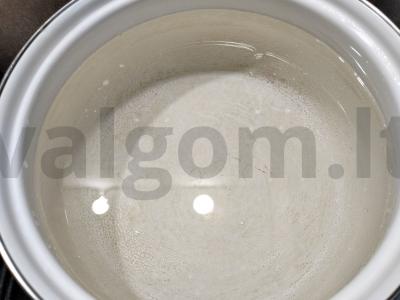 Grietinėlės sriuba su raudona žuvimi ir ryžiais Žingsnis 1