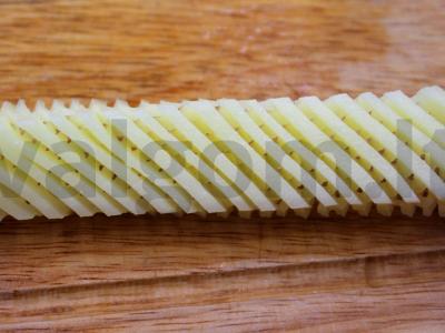 Fritiuotas bulvių akordeonas Žingsnis 4