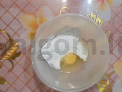 Švelnus ryžių blynas ant rūgštaus pieno Žingsnis 2