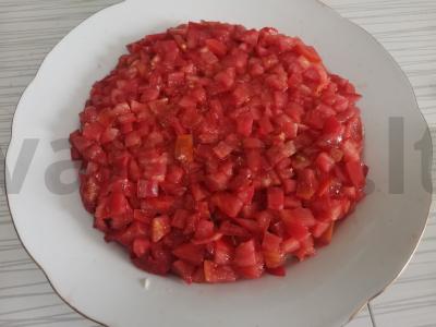 Salotas „Arbūzo skiltelė“ Žingsnis 4