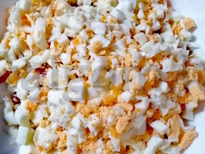 Salotos su kukurūzais ir dešrelėmis Žingsnis 3