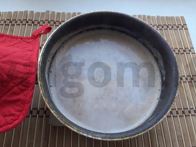 Kviečių košė su pienu ir linų sėmenimis Žingsnis 2