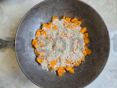 Kuskusas su moliūgu ir vaisiais Žingsnis 5