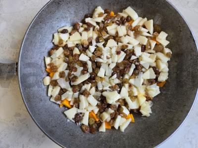 Kuskusas su moliūgu ir vaisiais Žingsnis 6