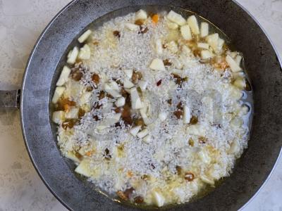 Kuskusas su moliūgu ir vaisiais Žingsnis 8