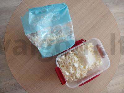 Konditerijos gaminiai „Kaip Raffaello“ su proteinu Žingsnis 1