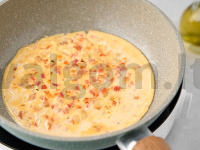Daržovių omletas Žingsnis 3