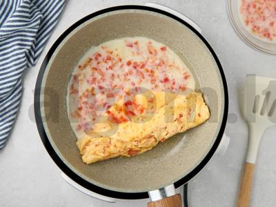 Daržovių omletas Žingsnis 5