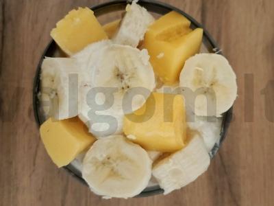 Tropinis ledai su mangais ir bananais Žingsnis 2