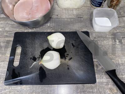 Samsa su vištiena ir minkšta plutele Žingsnis 1