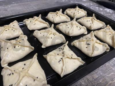 Samsa su vištiena ir minkšta plutele Žingsnis 6