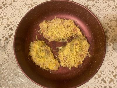 Vištienos šnicelis „Auksinis gaidys“ Žingsnis 4