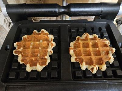 Bananų vafliai iš kukurūzų miltų Žingsnis 4