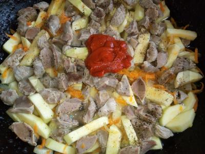 Vištienos skrandžiai su daržovėmis Žingsnis 5