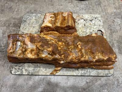 Kiaulienos šoninė ant šonkaulių orkaitėje Žingsnis 1