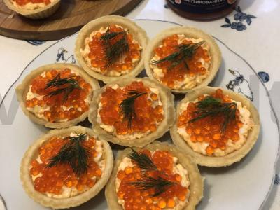 Tartaletės su ikrų padažu Žingsnis 7