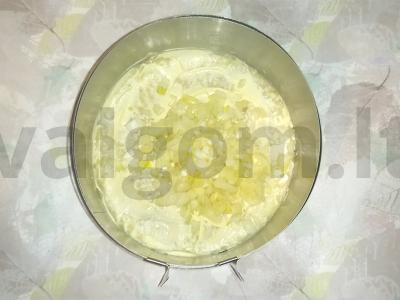 Sluoksniuotas salotas „Silkė ant bangos“ Žingsnis 2