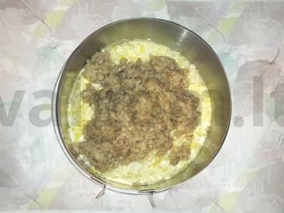 Sluoksniuotas salotas „Silkė ant bangos“ Žingsnis 4