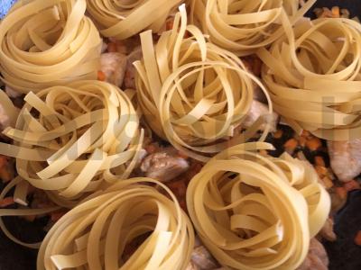 Makaronai-nestai su vištienos krūtinėle Žingsnis 8