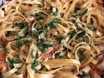 Makaronai-nestai su vištienos krūtinėle Žingsnis 11