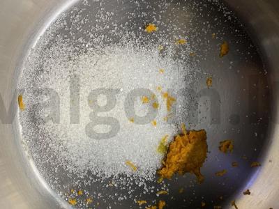 Ryžių dribsniai su mandarinų Žingsnis 1