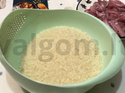 Ryžiai su karčiu ananasų sultyse Žingsnis 1