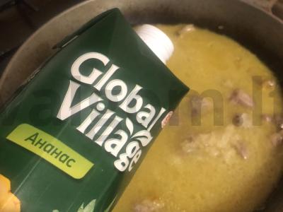 Ryžiai su karčiu ananasų sultyse Žingsnis 6