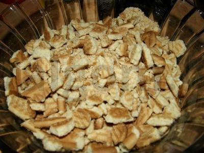 Kukurūzų pyragas su lazdyno riešutais Žingsnis 1