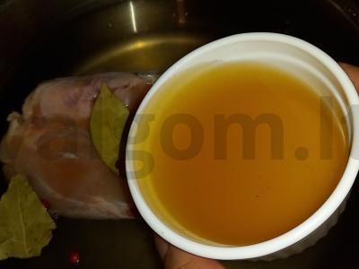 Kaimiškas sūrytas sriuba Žingsnis 3