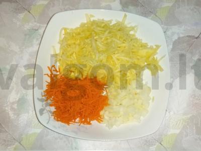 Kaimiškas sūrytas sriuba Žingsnis 6