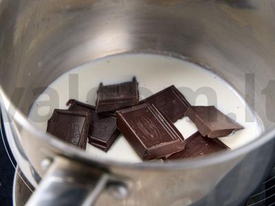 Šokoladinis kokosų tortas „Bounty“ Žingsnis 15