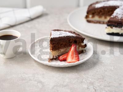 Šokoladinis kokosų tortas „Bounty“ pagrindine nuotrauka