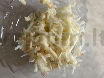 Avižiniai sausainiai be cukraus su obuoliu ir razinomis Žingsnis 1