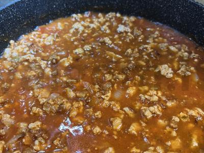 Lasagna su faršu ir sūriu Žingsnis 4