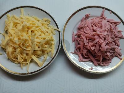 Kezadija su dešra ir žirniais Žingsnis 1