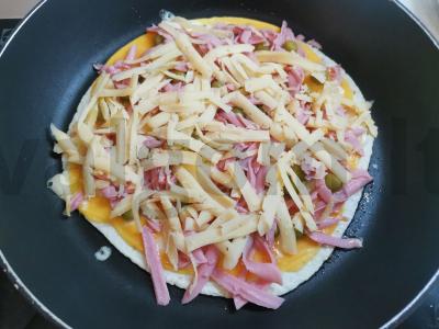 Kezadija su dešra ir žirniais Žingsnis 4