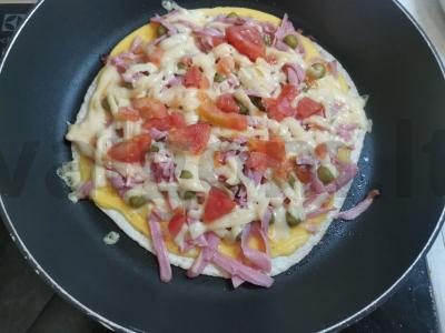 Kezadija su dešra ir žirniais Žingsnis 5