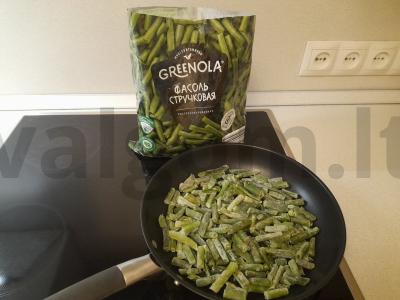 Lašišos filė su žaliąja pupelių Žingsnis 1