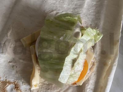 Kalakutienos kotletas lavaše su maasdamo sūriu Žingsnis 5