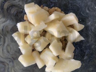 Pusryčiai su muesli, obuoliu, skyr ir aviečių džemu Žingsnis 3