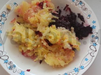 Bulvių ir burokėlių rutuliukai Žingsnis 3