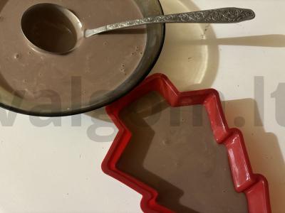 Naujametinė desertas „Eglutė“ Žingsnis 7