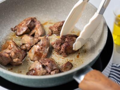 Salotas „Kazakiškas“ su vištienos kepenėlėmis ir kopūstais Žingsnis 2