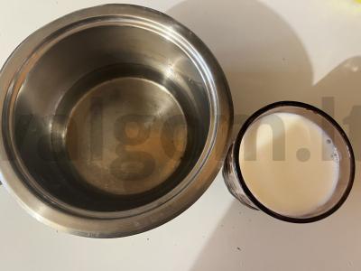 Sluoksniuota mielinė tešla su kiaušiniais Žingsnis 1